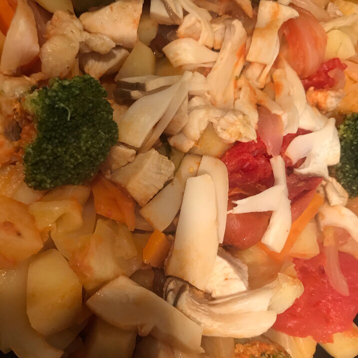野菜たっぷり！簡単トマト鍋